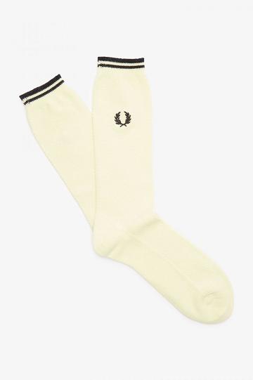 Pánské Ponožky Fred Perry Tipped Zelene | CZ 1873BEXC